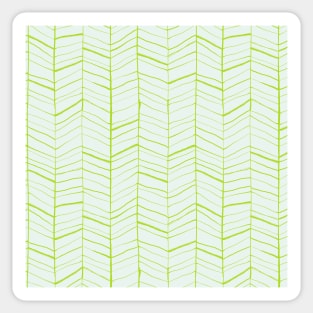 Green and Blue Sketched Pattern Sticker